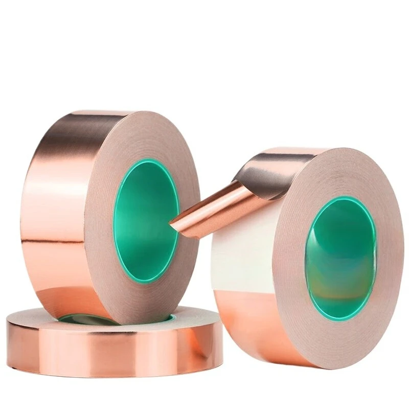 Double Sided Conductive Copper Foil Tape High Temp EMI Shielding Heat Dissipation Sticker For Electronic Repair