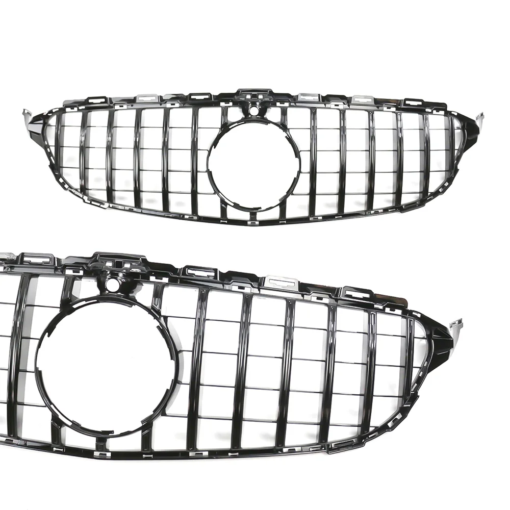 For Mercedes Benz C-class W205 C205 2014-2018 Car Front Bumper Grill GTR Style Racing Grille C220 C250 C300 C350 Car Accessories