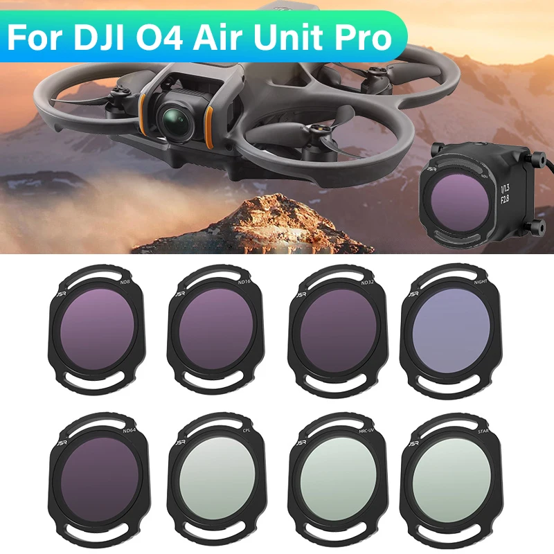 Aluminum Filters for DJI O4 Air Unit Pro UV CPL ND8/16/32/64 Camera Protection Lens Filter Set For DJI Avata 2 Drone Accessories