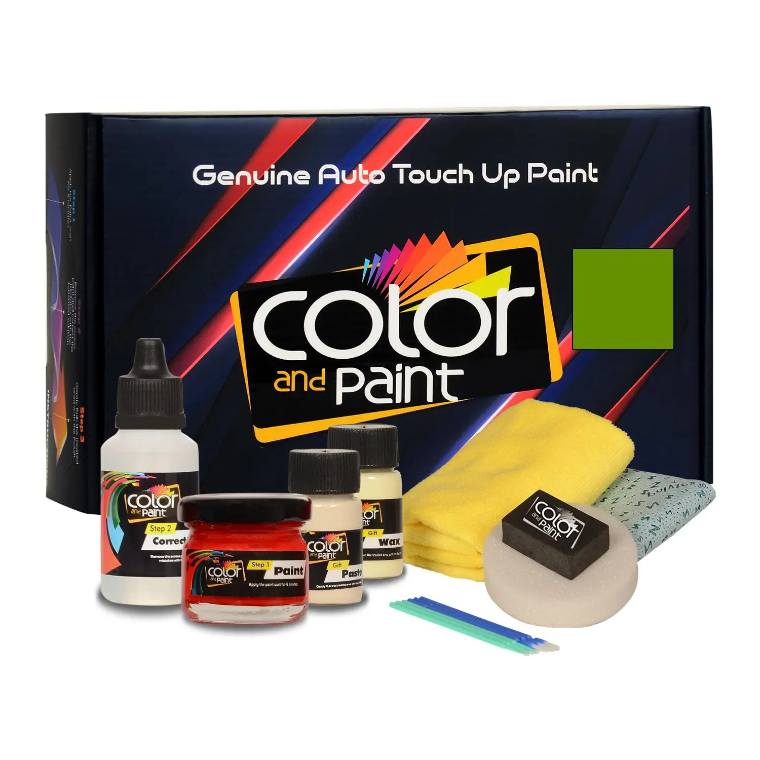 

Color and Paint compatible with Lamborghini Automotive Touch Up Paint - VERDE MANTIS PERLEFFEKT - A3 - Basic Care