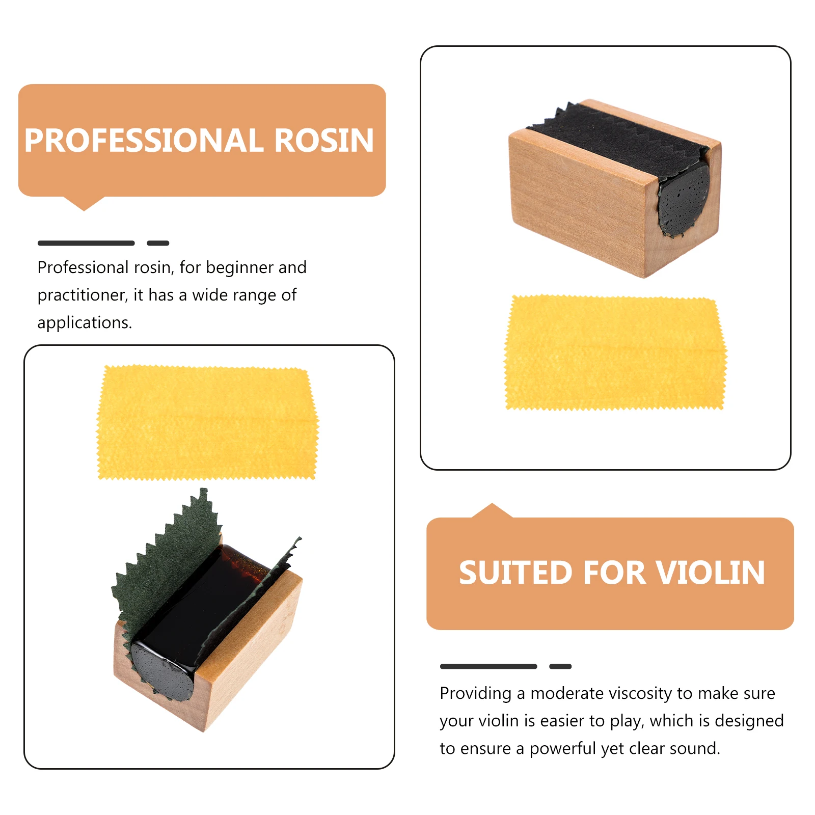 

Rosin Block Violin Maintenance Portable Accessories Premium Practical Musical Instrument