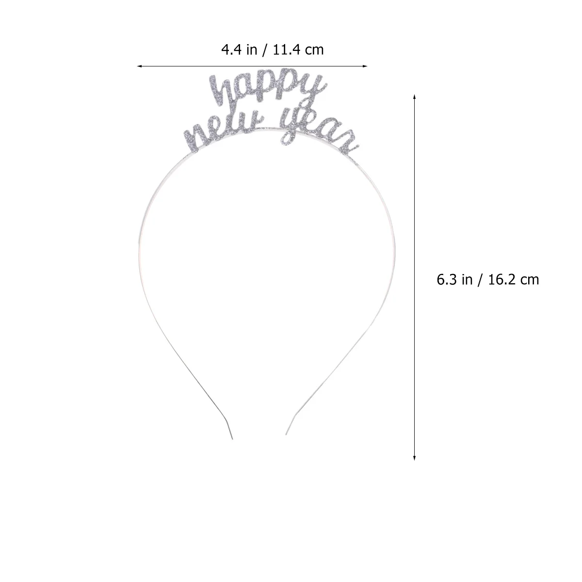 

2Pcs New Year Shiny Rhinestone Hairband Hoop Gold Powder Sparkling Festival Decoration Rhinestone Headband
