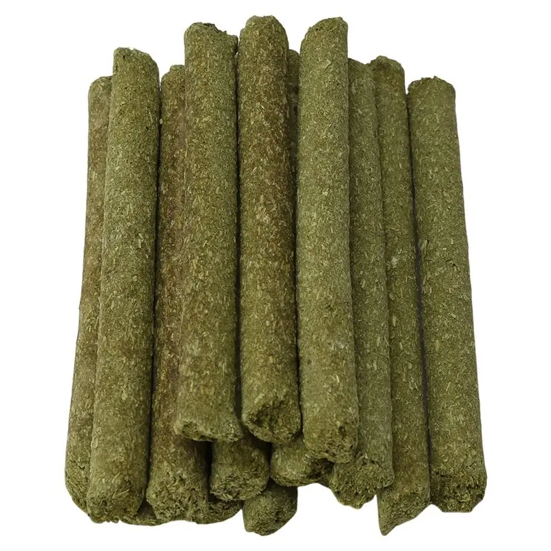 40 PCS Natural Mixed Grass Stick Chew Toys for Guinea Pig Gerbil Parrot Bunny and Other Small Animals-A51M