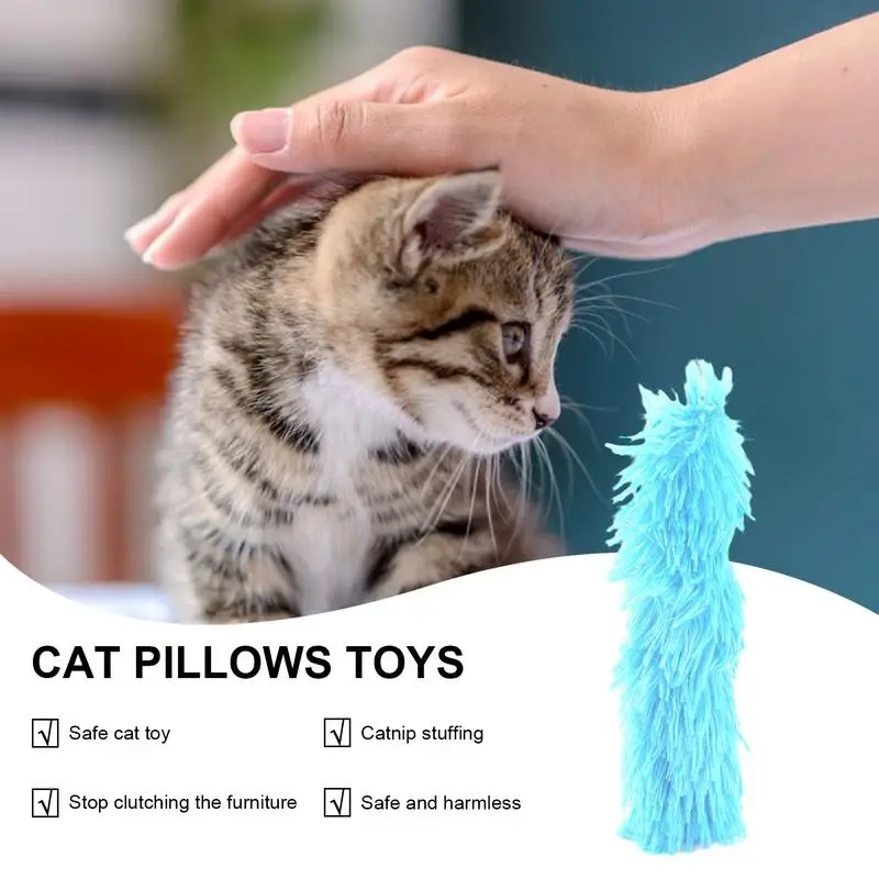 Cat Pillows Toy With Catnip Catnip Toys For Indoor Cats Skin Friendly Catnip Filled Cat Pillows Cat Calming Pillow For Small Cat