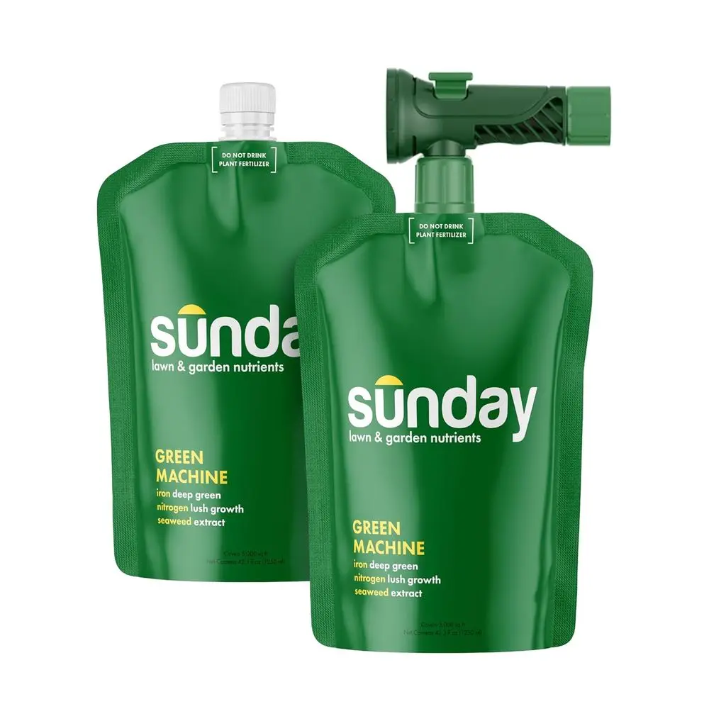 

Двойная упаковка, 42,3 унции жидкого удобрения для газона с насадкой-распылителем, охватывает площадь 10 000 кв. футов, быстрое внесение за 15 минут.