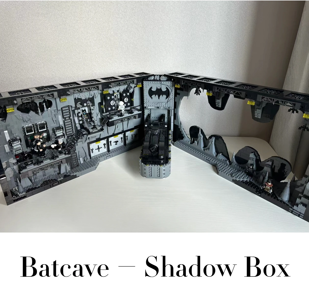 Batcave-Kit de construction de boîte d'ombre pour enfants et adultes, modèle classique, blocs, 2024 briques, jouets, cadeaux d'anniversaire, nouveau, 76252, 3981 pièces, 7 figurines