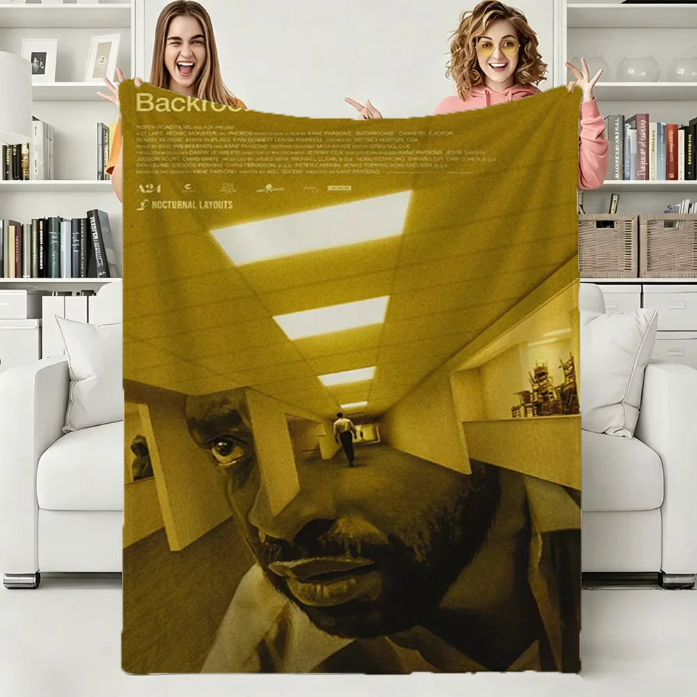 B-Backrooms C-Creepy Liminal Space Movie Soft Warm Flannel Blanket Art For Bedroom Wall Living Room Decor Bed Picnic Office Gift
