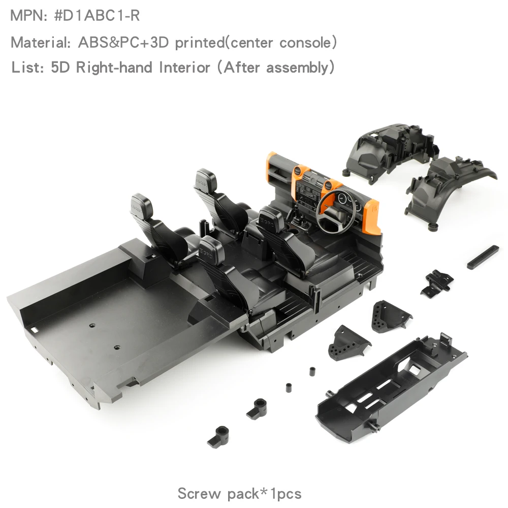 RCDream 324mm wheelbase TRX4 monocoque body Camel Cup for 1/10 RC Crawler Car Wilderness Defender RD110 5-door Wagon Upgrade