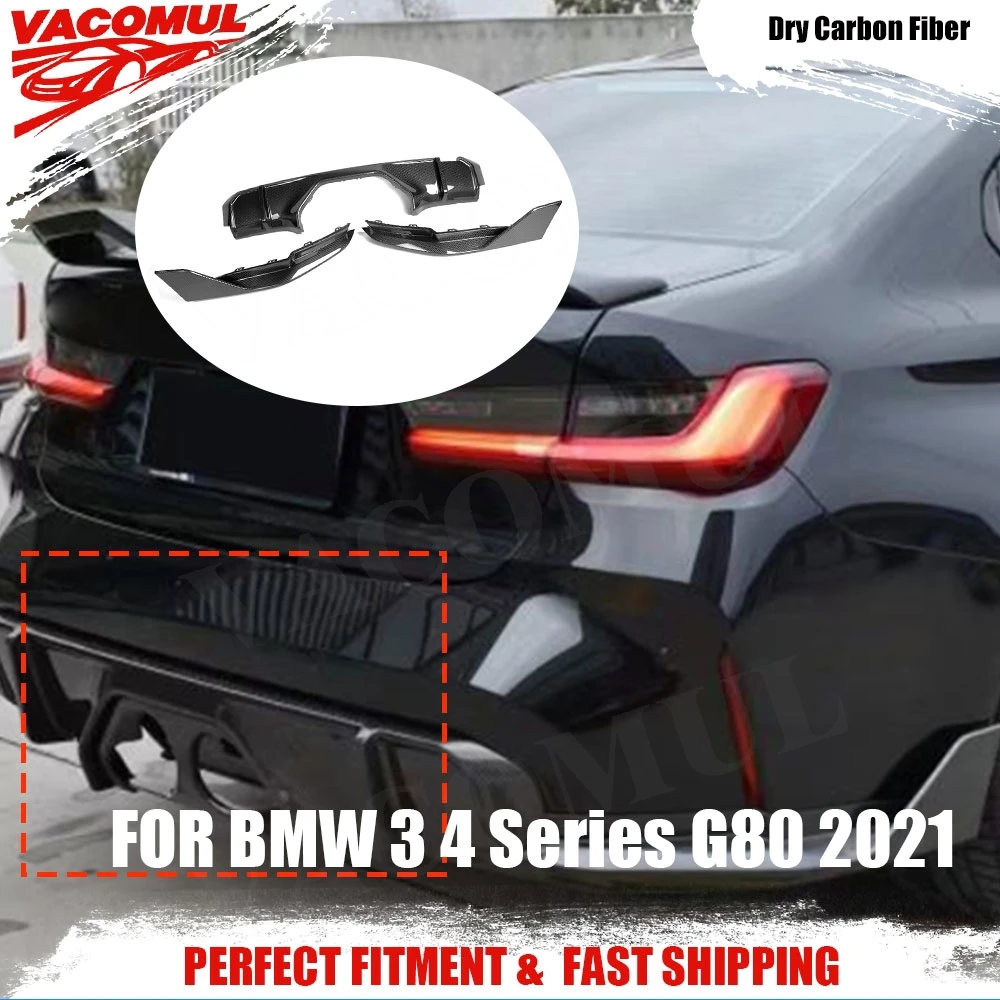 

VACOMUL Dry Carbon Rear Diffuser Lip Spoiler Splitters Rear Bumper Diffuser For BMW 4 Series G82 G83 M4 Sedan 2021+