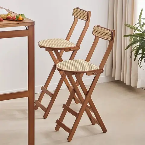 북유럽 레스토랑 바 의자 디자이너 리셉션 사무실 나무 바 의자 높은 의자 럭셔리 바 가구 의자 Hautes LLBC