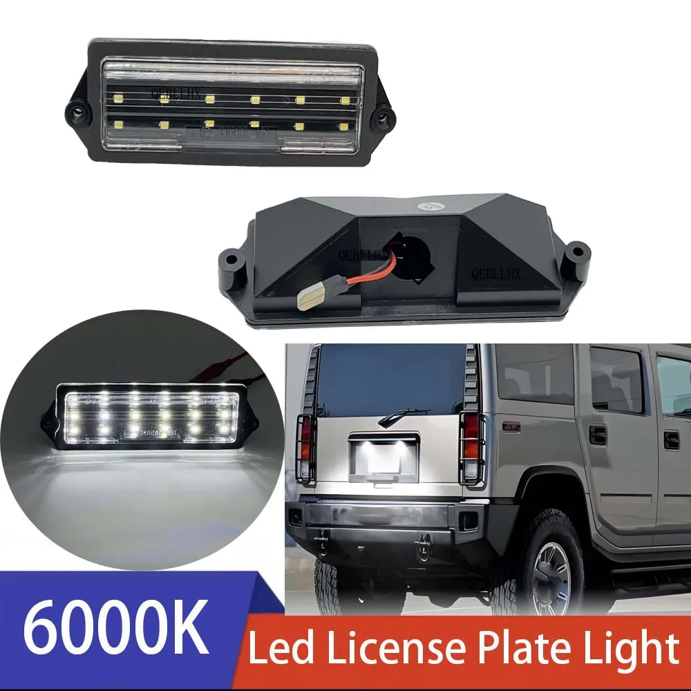 12V 18-SMD White LED Number Plate Lamp For Hummer H2 2003-2007 For Cadiliac Deville Seville White License Plate Light Assembly