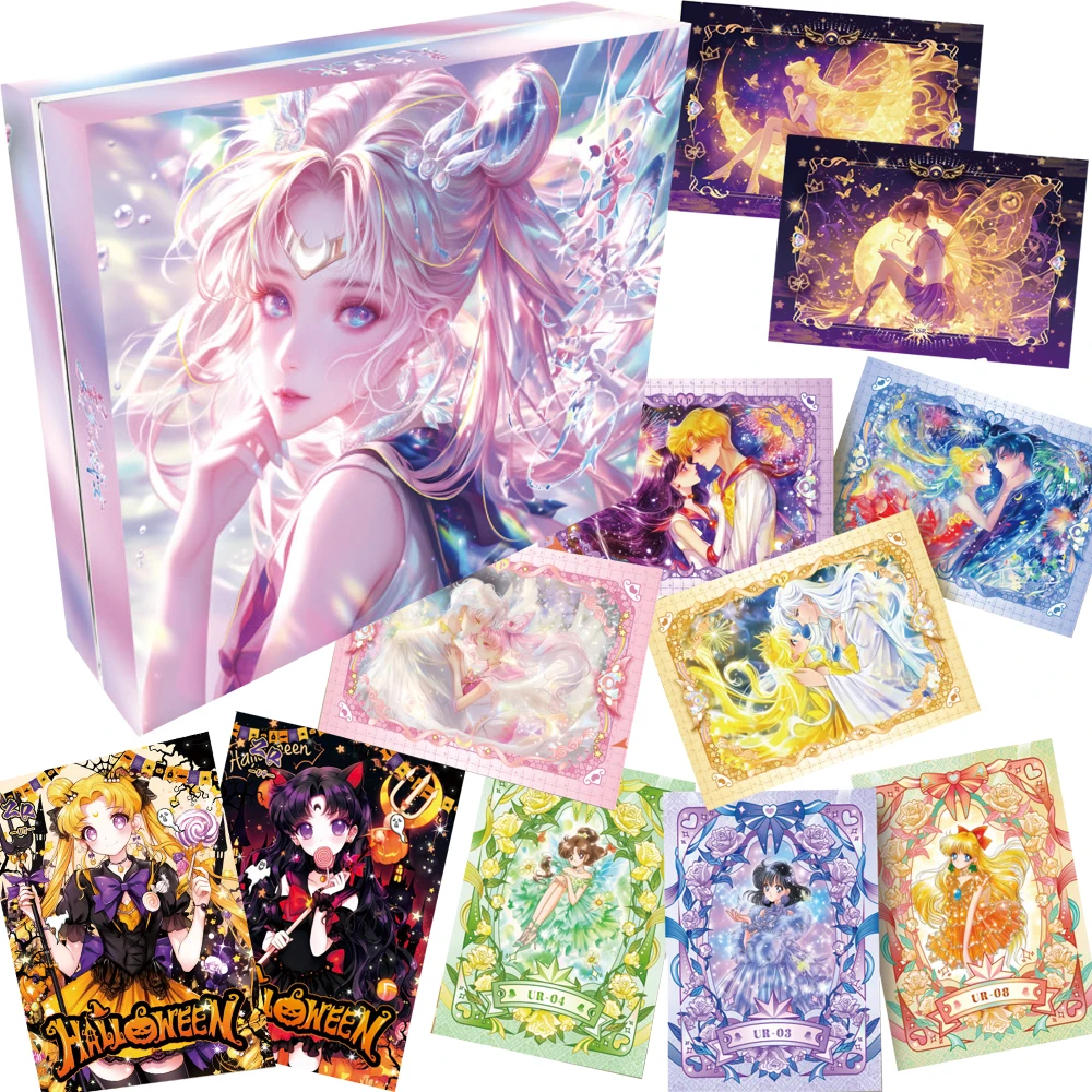 

Коллекционные карты Сейлор Мун для детей Mizuno Ami Kino Makoto, аниме для девочек, сказочные карты принцессы в стиле ретро, рождественские подарки