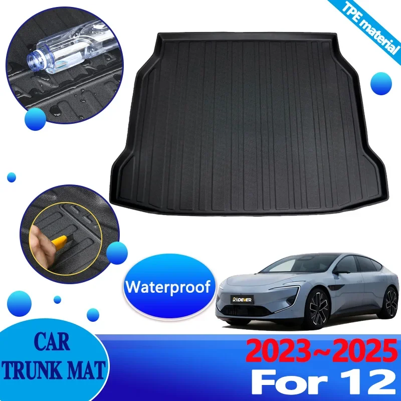 

Car TPE Trunk Mats for Avatr 12 2024 Accessories 2023 2025 Anti-dirty Anti-scratch Liner Waterproof Carpet Protector Storage Pad