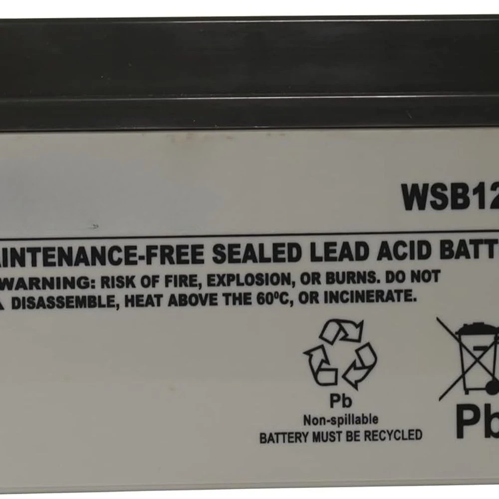 Bateria WSB1275 75Ah sem manutenção recomendada para ESP25, WSS30VN e Guardian de porão