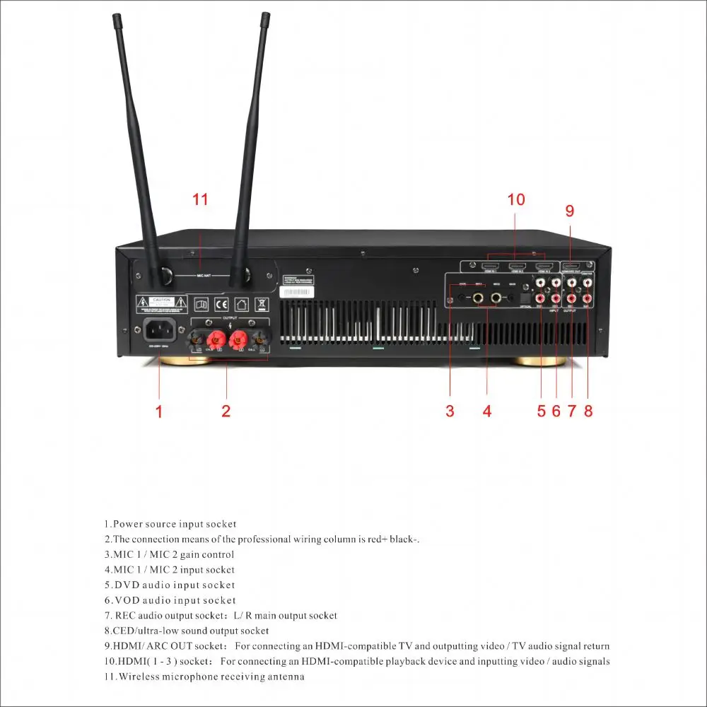 Penguat daya Audio Bluetooth penguat daya Digital Audio Blue-tooth