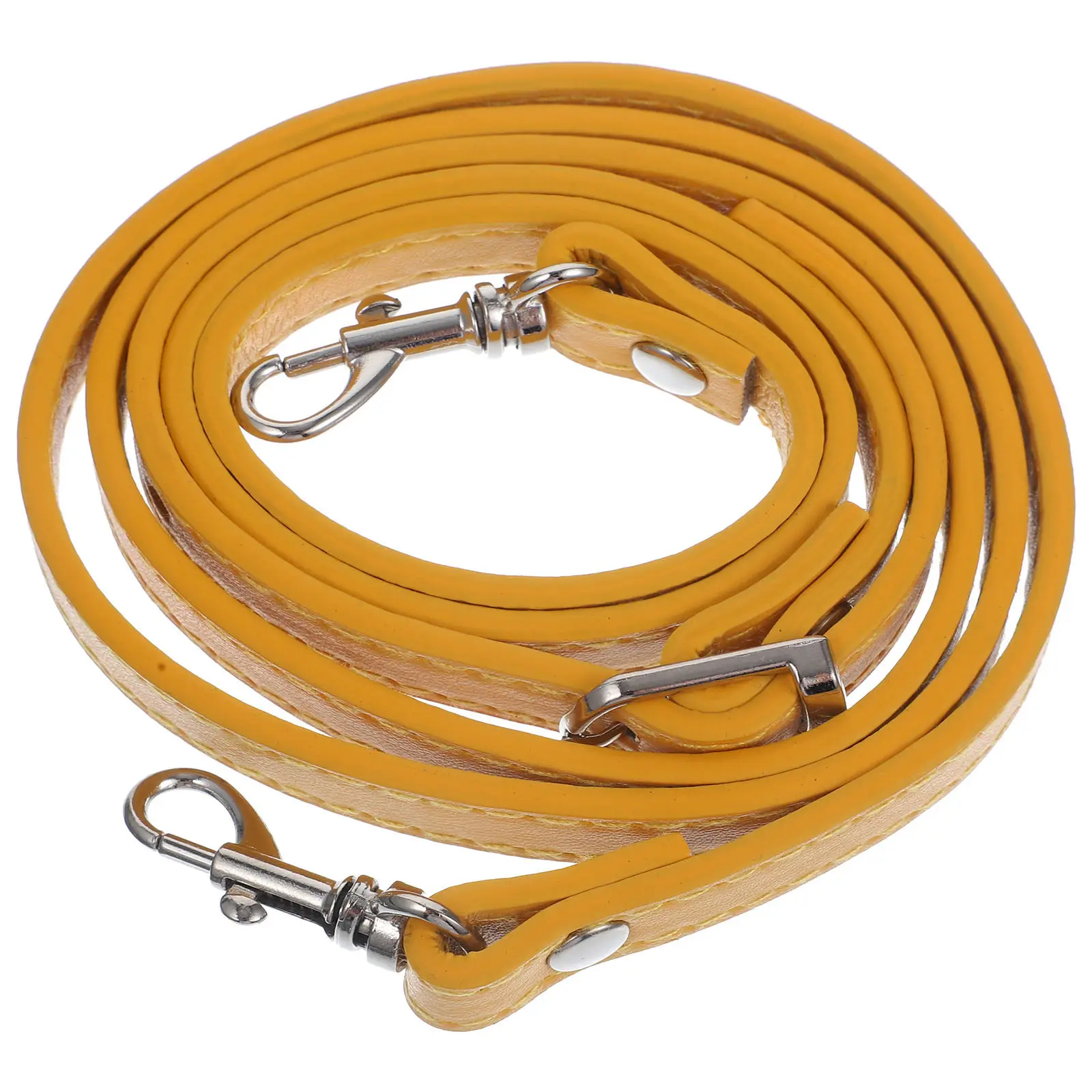PU Synthetic Bag Strap Adjustable Shoulder Crossbody Replacement Belt for Women Handbag Pouch Yellow Bag Strap