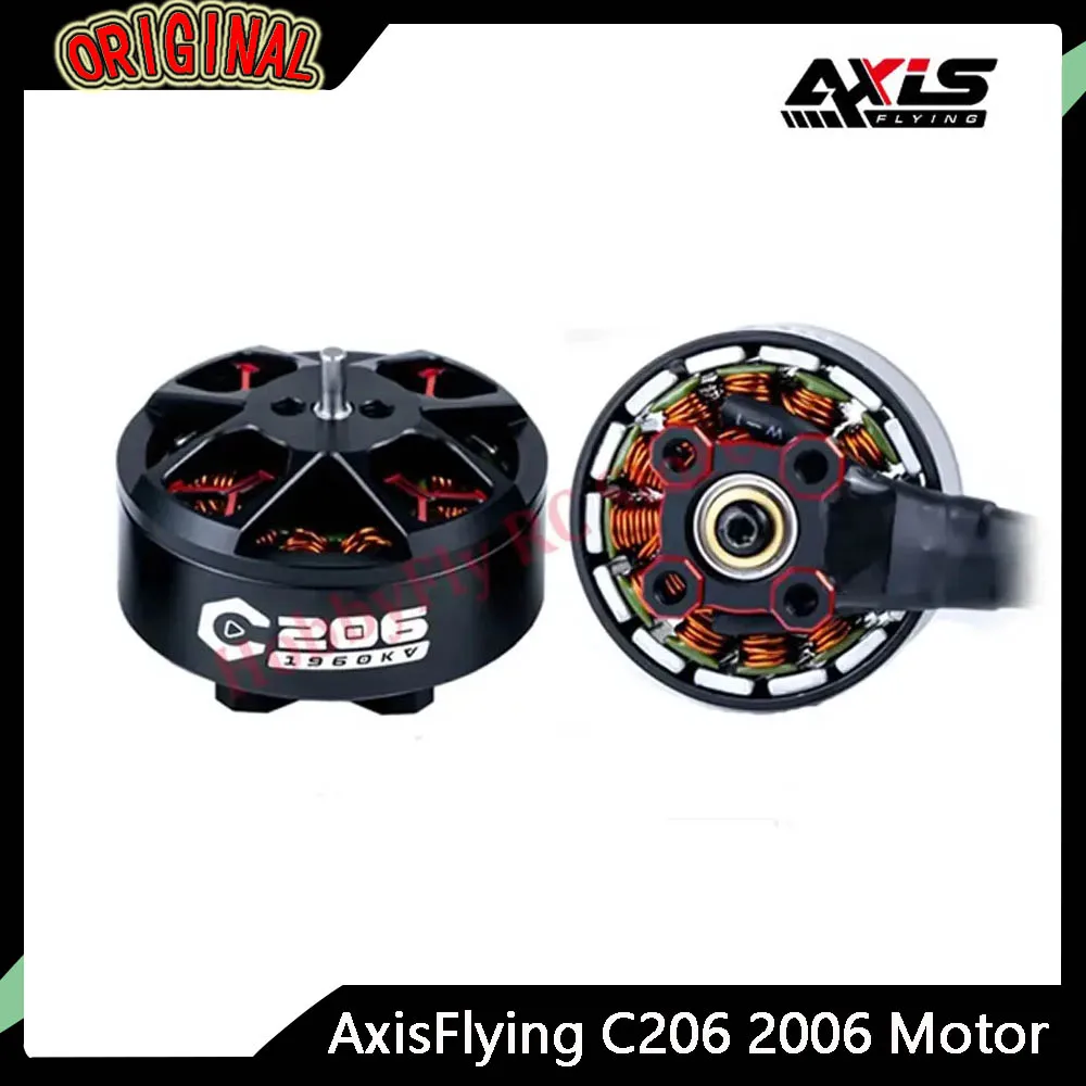 

Axisflying C206 2006 1960KV Brushless Motor - 12N14P, 6S, 1.5mm Shaft for 3.5" Ducted FPV Drones