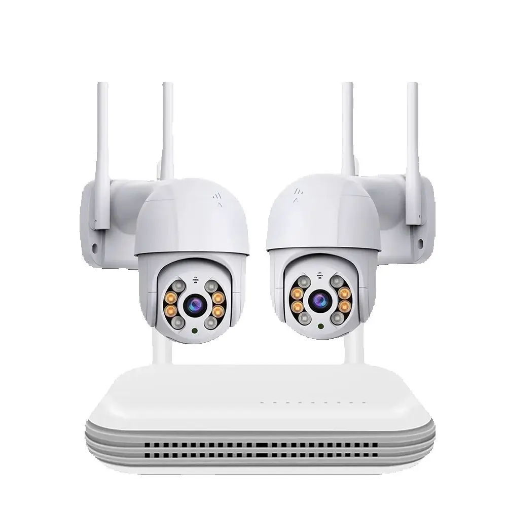 CCTV System WiFi Camera Kit 3MP IP Cameras with Dual Lens Security Audio  NVR Video Surveillance Set