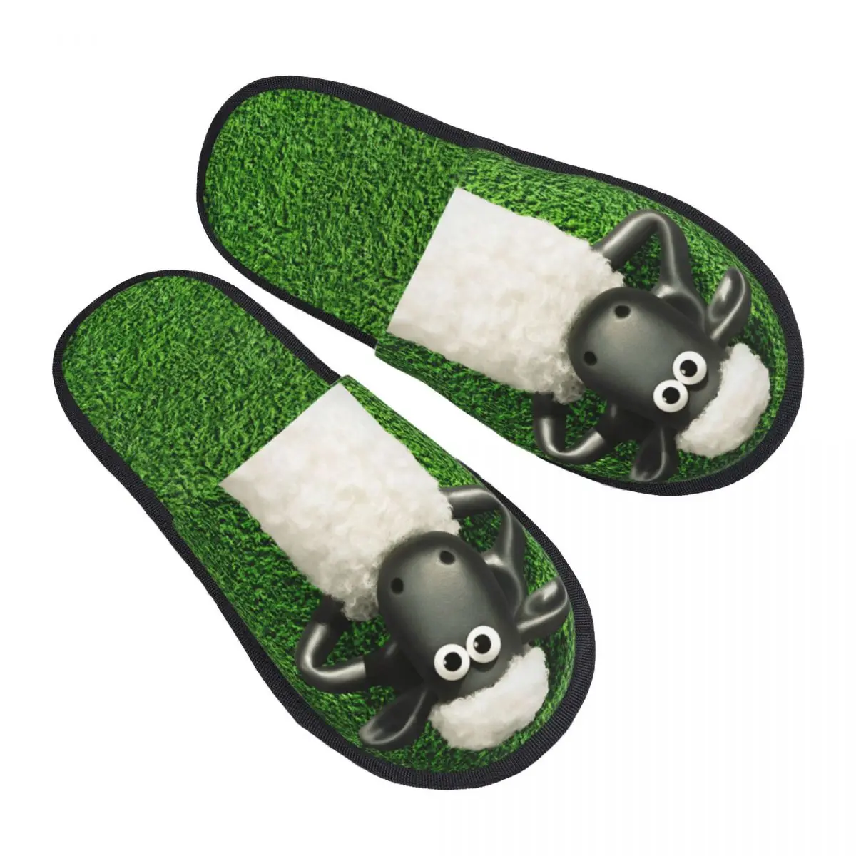 

Winter Furry Slippers Cartoon Sheeps Shaunn Accessories Household Fur Slippers Slides Bedroom Soft Anti Slip Slides