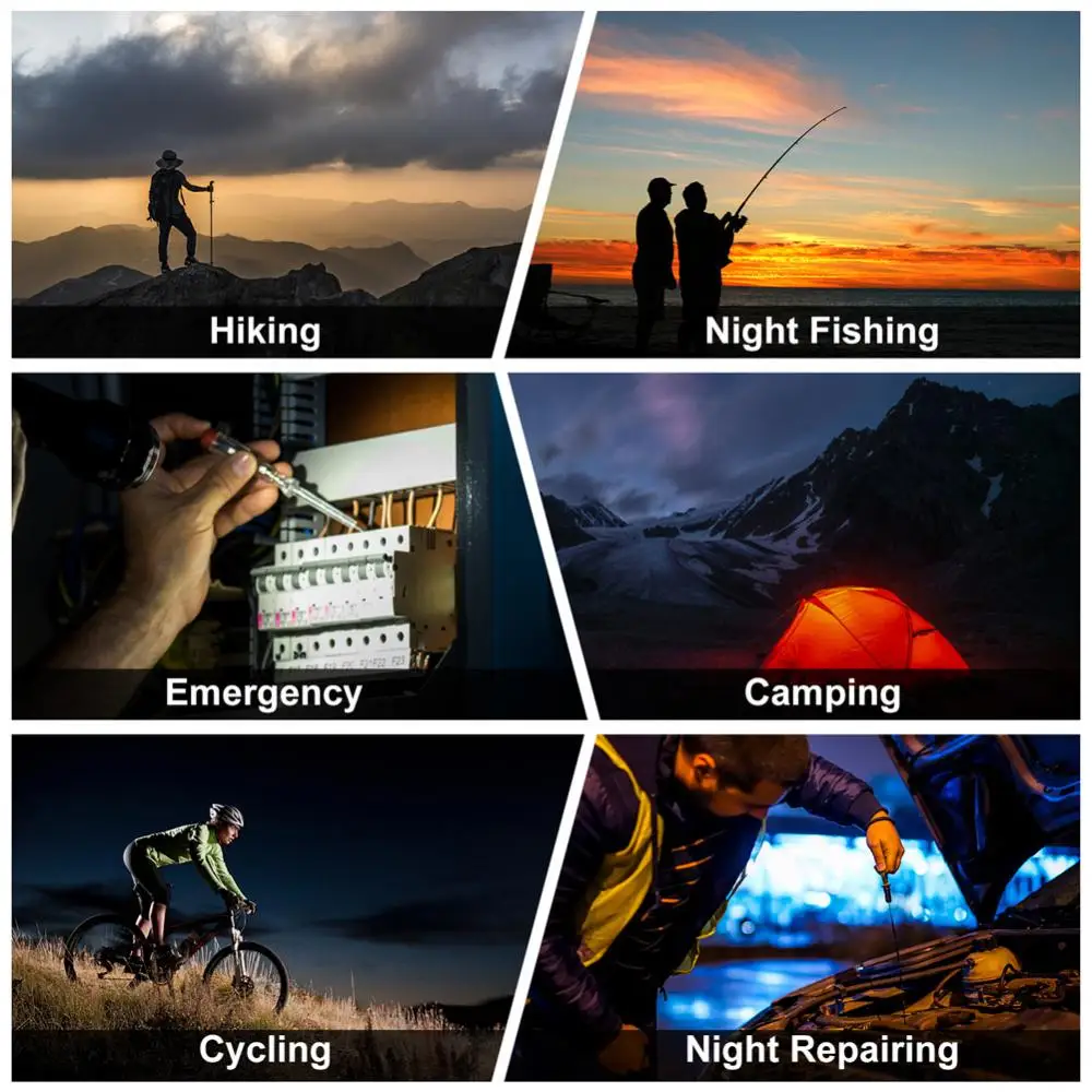 Mini LED Light COB Lamp Keychain Light Mutifuction Portable USB Rechargeable Pocket Work Light Outdoor Camping Fishing Climbing