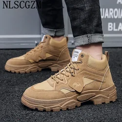 Platform Boots Casual Shoes for Men Ankle Boots for Men Stivali Casuales Werkschoenen Fashion Shoes Men зимняя обувь мужская