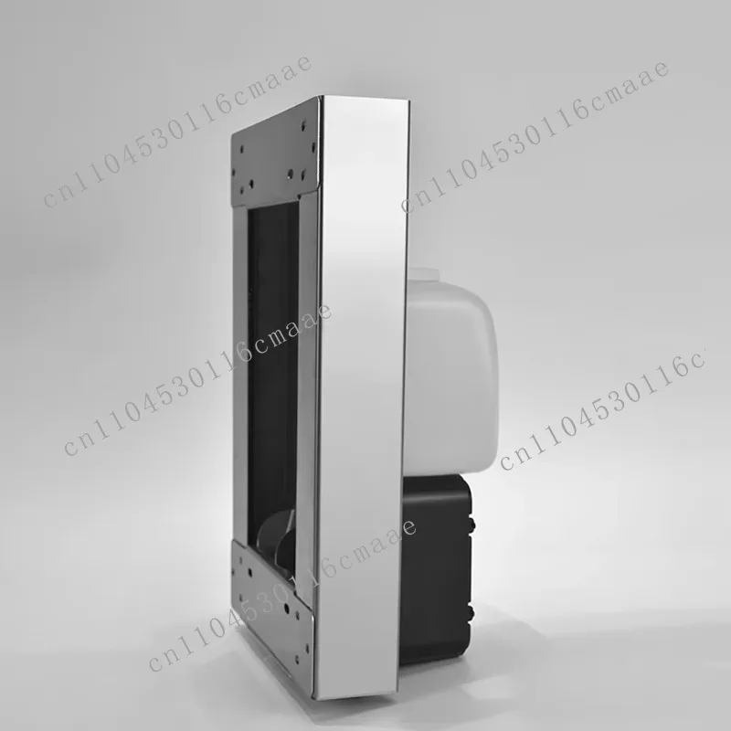 Install an inductive soap dispenser behind the invisible automatic liquid soap dispenser in the commercial mirror cabinet