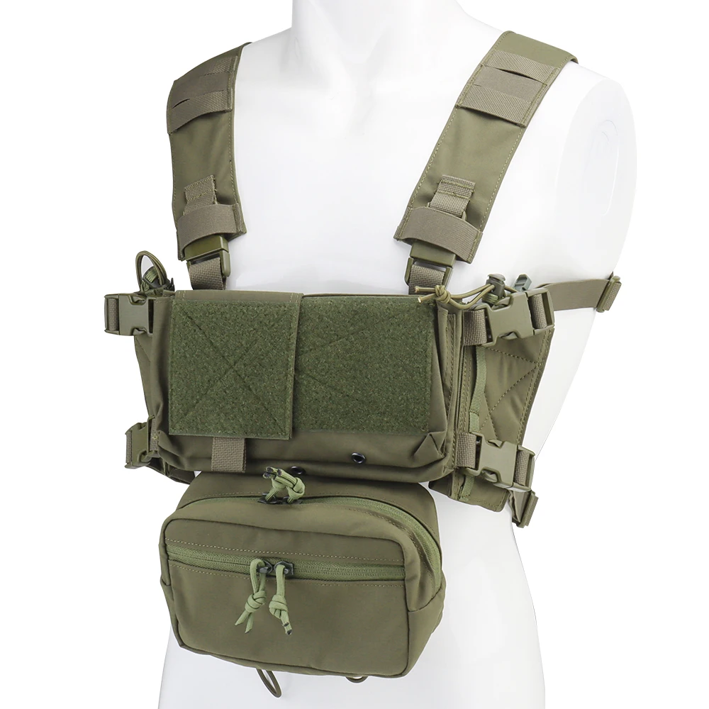 

Модульный тактический нагрудный жилет Micro Tactical Chest Rig MK4 с подсумками для магазинов 5.56/7.62, боковыми и подвесными карманами, для охоты, боевых действий, страйкбола, экипировка для жилетов