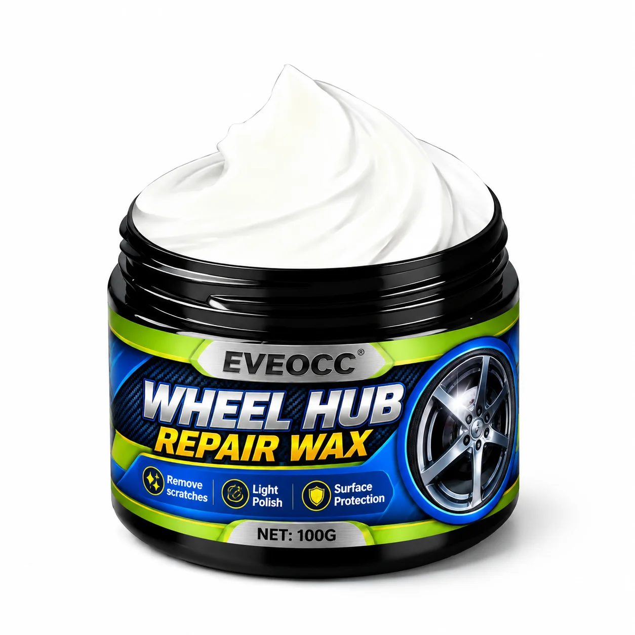 EVEOCC Alloy Wheel Repair Wax Remove Scratches Light Polish Protective Coating For Car Rim