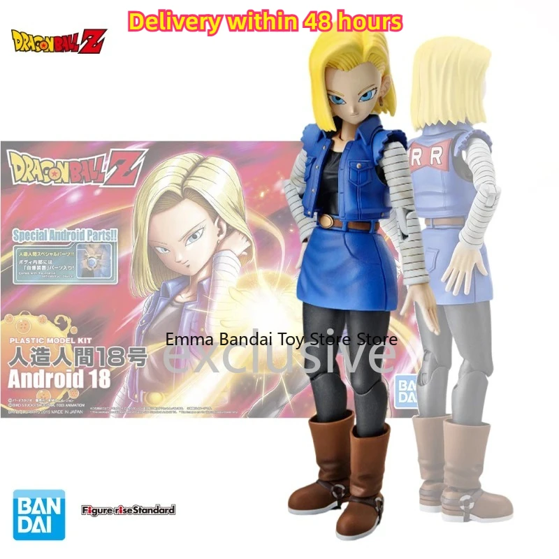 Bandai Genuine Digimon Figure-rise Standard FRS Android 18 Anime Action Figure Assembly Toys Model Decorative Toy Gifts