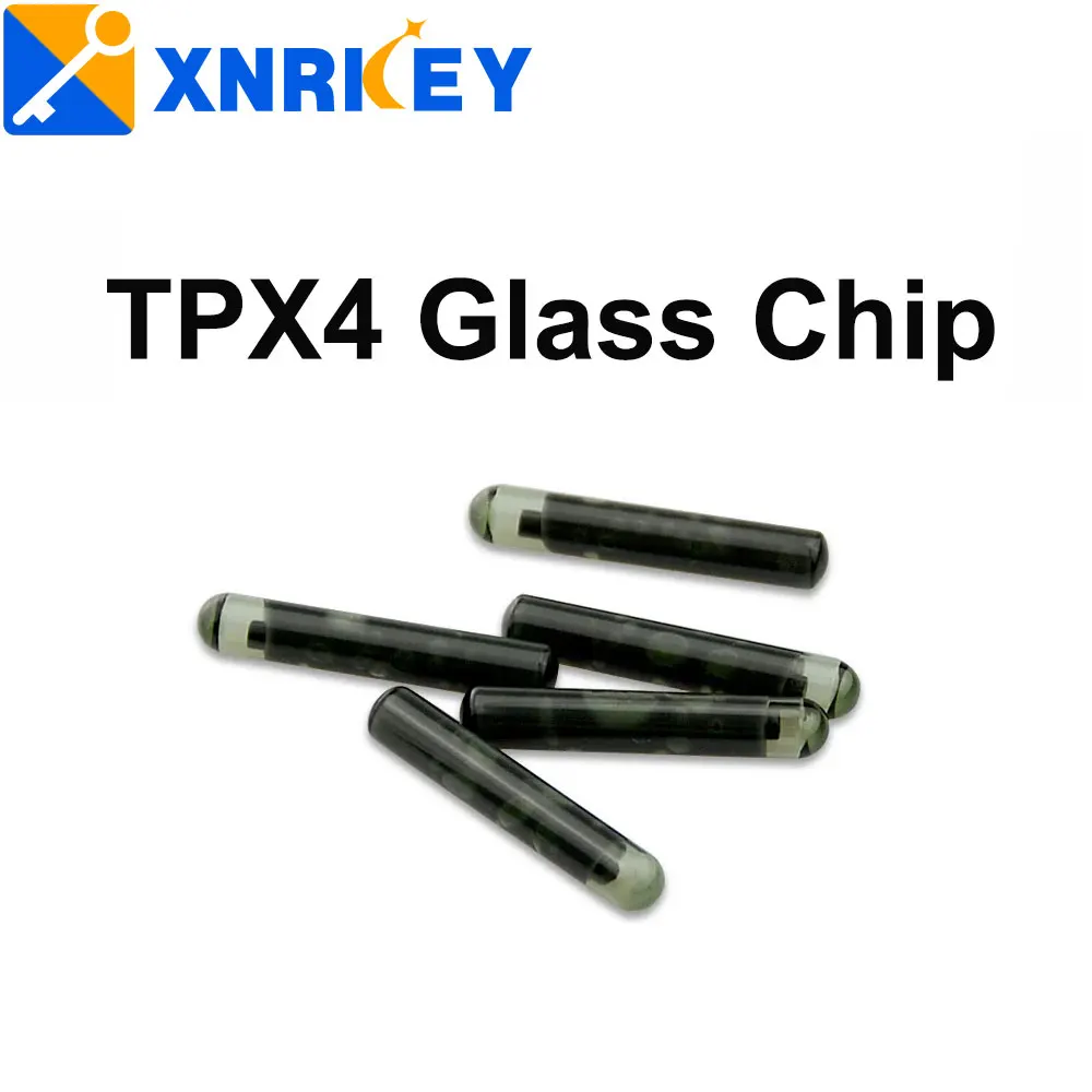 XRNKEY TPX4 Glass Transponder Blank Chip for JMA TPX4 Clone ID46 Can Replace TPX3 Auto Car Key Copy Cloner Chip