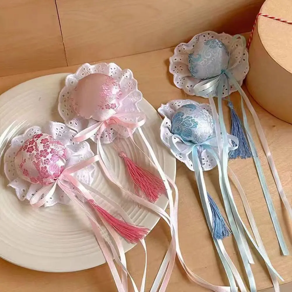 Fashion Chinese Style Lolita Headdress Handmade Kawaii Maruko Barrettes Traditional Cosplay Cheongsam Hair Bag Women