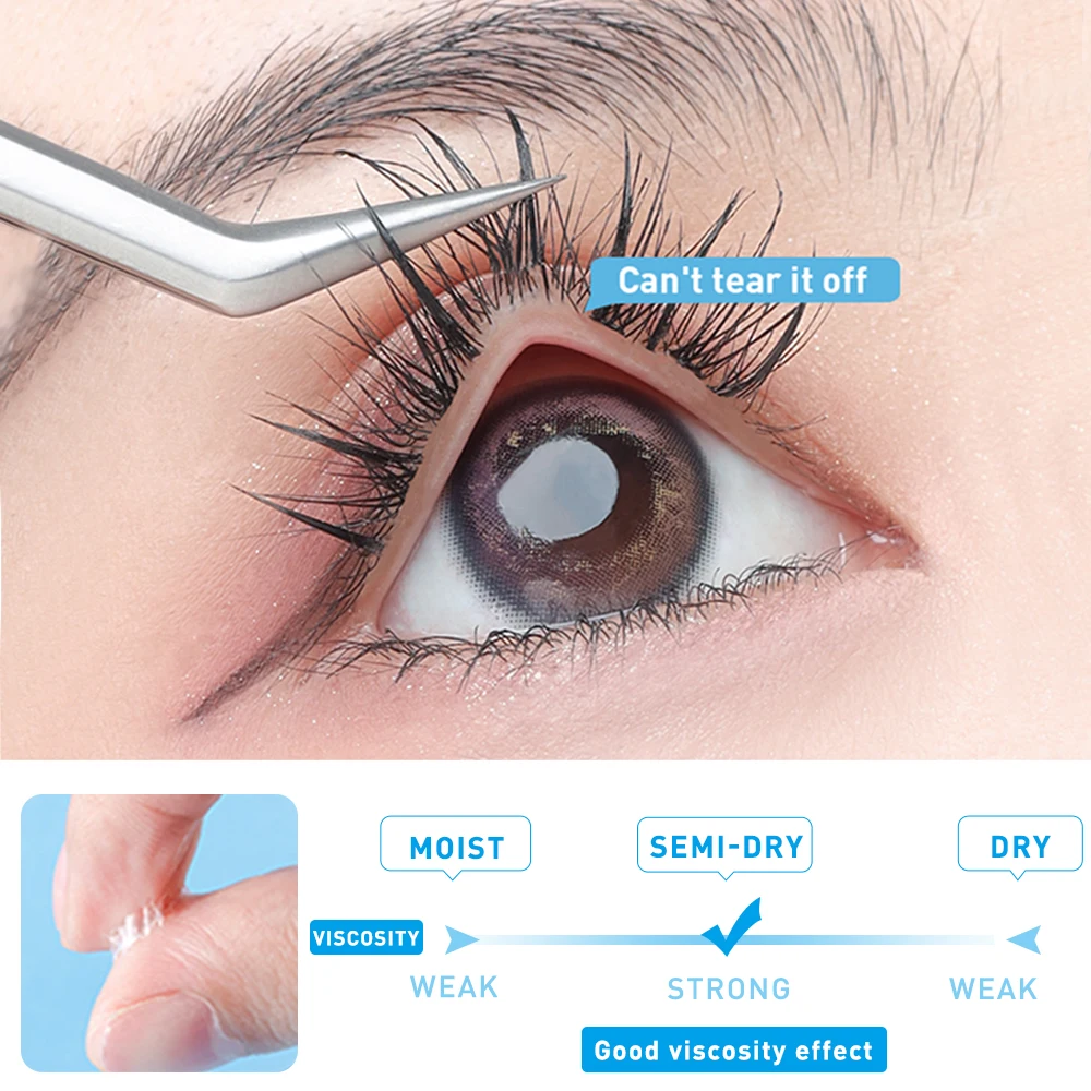 DIY cola para cílios, ferramentas cosméticas, cola para cílios, adesivo, cílios postiços, especial para a Coréia, 7g