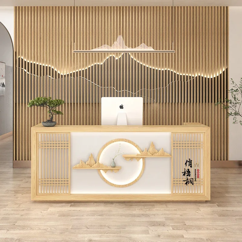 

Escritorio Restaurant Luxury Reception Desk Check Out Office Counter Reception Desk Aesthetic Empfangstheke Postmodern Furniture