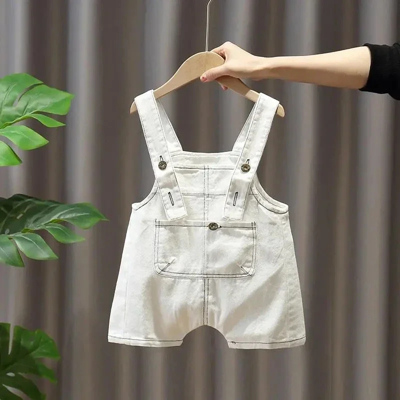 

Children's New Summer Pants Clothes Baby Kids Sling Pants 0-6 years Kids Short For Boys Girls Denim Shorts Baby Strap Shorts