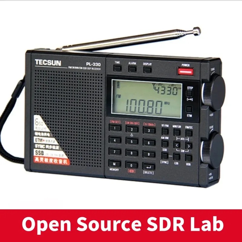 Tecsun PL-330 FM Portable LW/SW/MW Single Sideband Full Band Radio Receiver, Latest Firmware Tecsun PL330