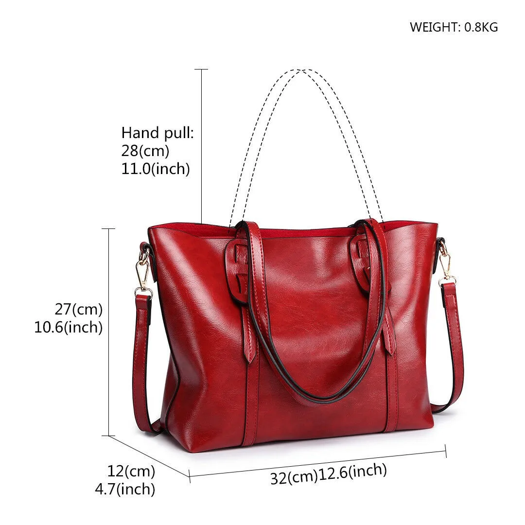 HandBag Bag for Women, Solid Color Tassel HandBag Bag Tote Handbag Big Capacity Travel Purse Weekender Bag Shopping Bag, Brown