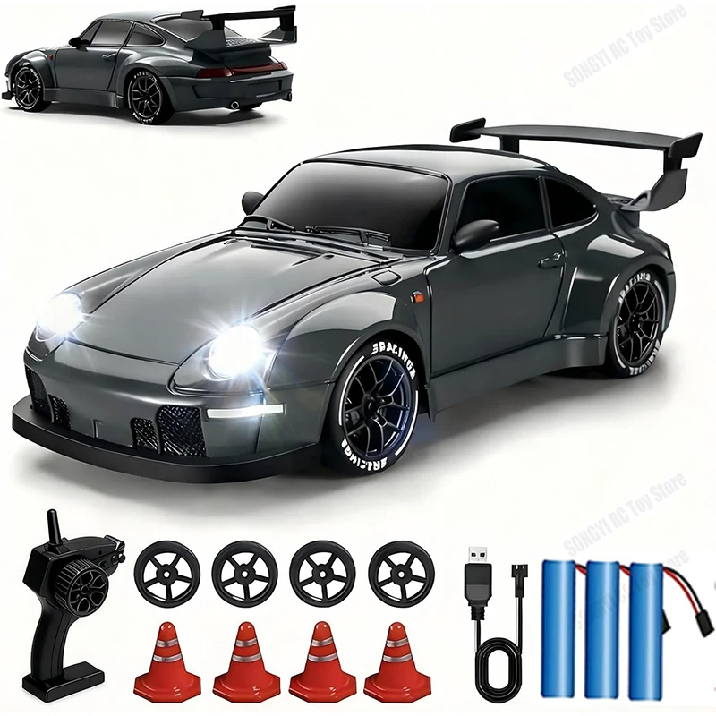4WD Raceway Drifting RC Car 20KM/H High Speed Remote Control Cars 2.4G RC Racing Toy Car with LED Light For Children Gift ﻿
