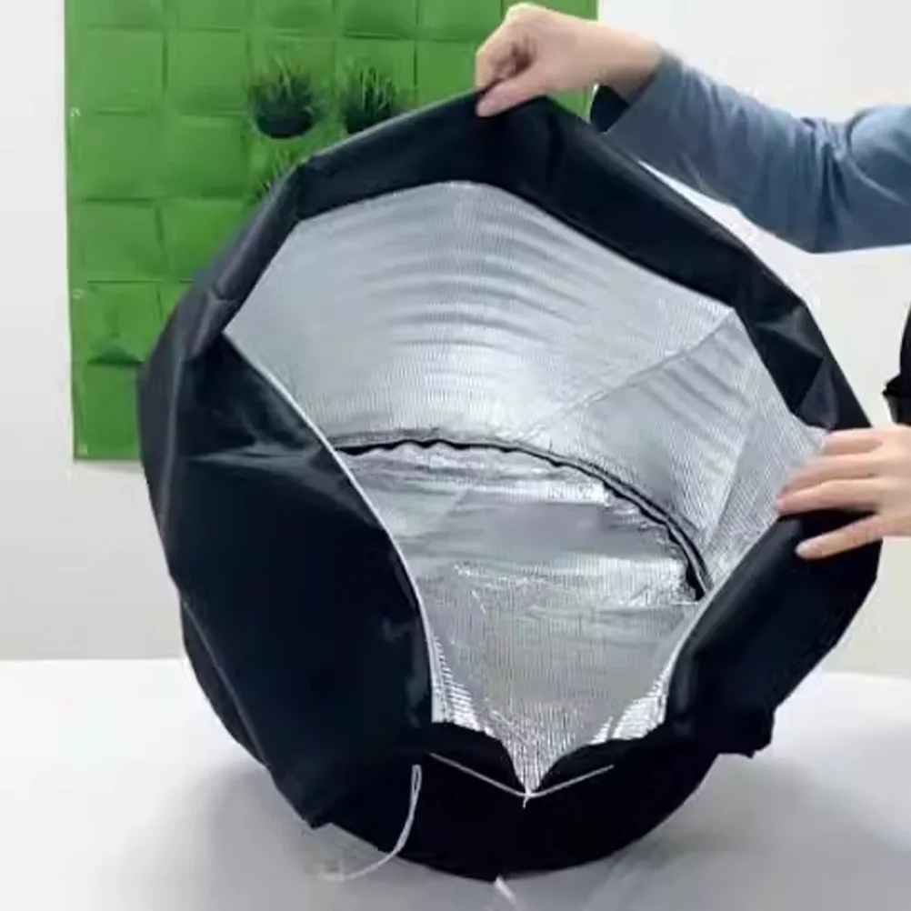 

2Pcs Winter Plant Cover Heavy Duty Oxford Cloth Frost-Proof Garden Protector with Drawstring for Trees Shrubs Flowers Vegetables