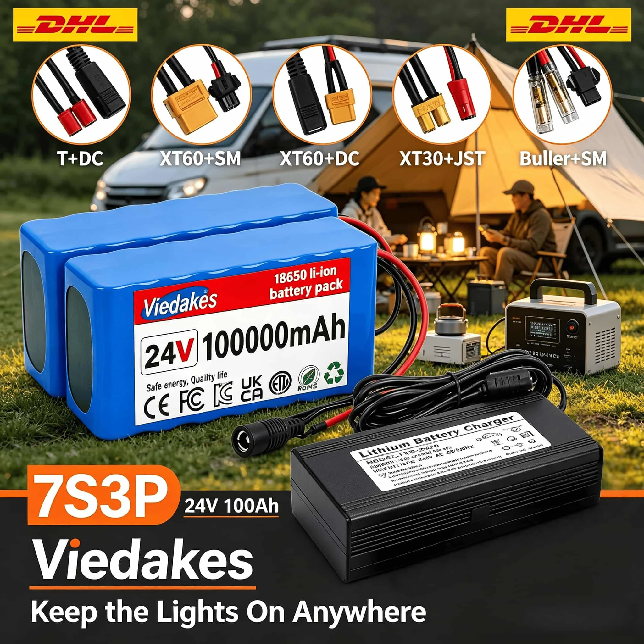 

Heavy Load 24V 100Ah Portable Battery Module Stable Working Performance For Household And Outdoor Power Demand