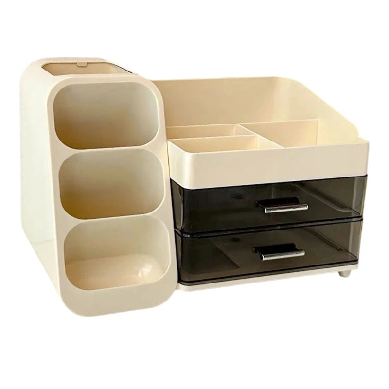 Modern Transparency Drawer Slip Resistant Base Multi Layer Storage Solution For Makeup Bathroom Essential A2BB