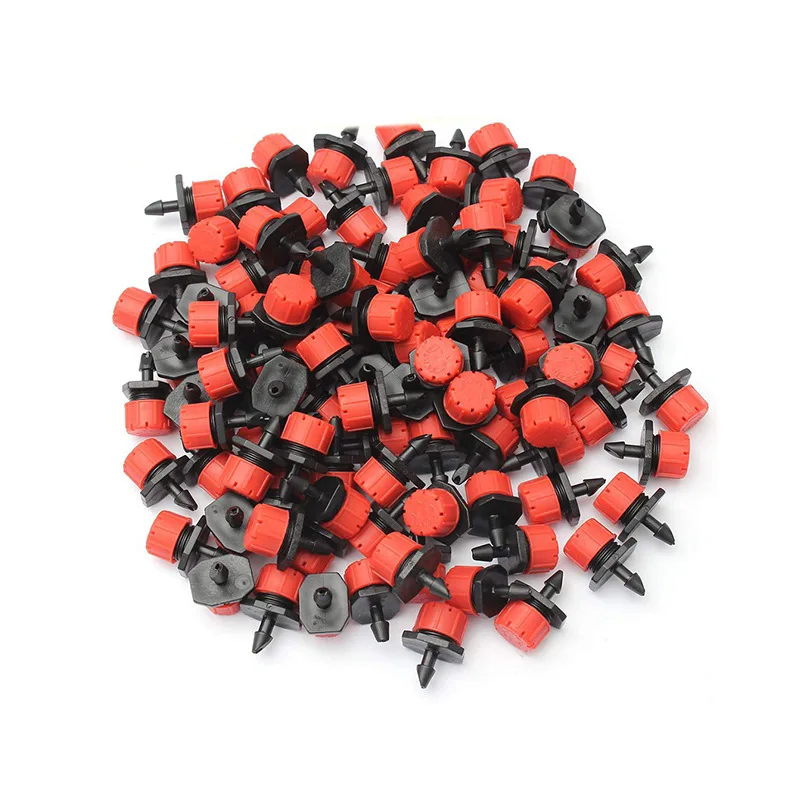 50-200PCS Adjustable Irrigation Drippers Sprinklers 1/4\'\' Emitter Dripper Micro Drip Irrigation Sprinklers For Watering System