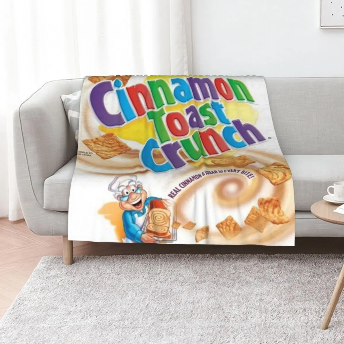 Cinnamon Toast Crunch Throw Blanket Beach Sofa Quilt Soft Big Sleeping Bag Bed Softest Blankets