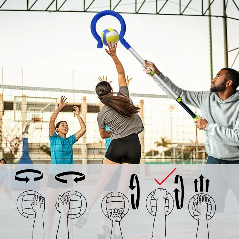 The volleyball spiking trainer assist in hitting serves and blocking volleyball retractable Sports and Entertainment Team Sports