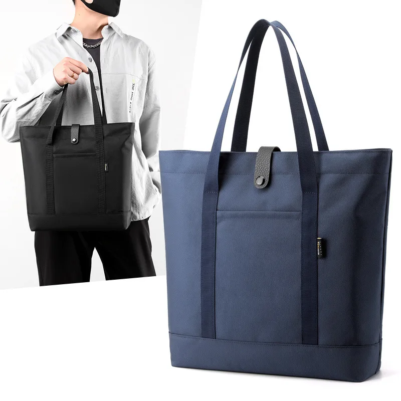 Large Capacity Designer Brand Male Office Document Handbag Waterproof Oxford Business Tote Bags Conference Laptop Bags for Men