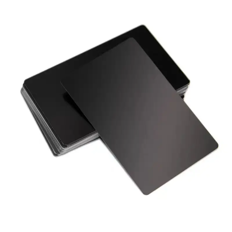 Thin Aluminum Alloy Card Laser-Engraved Metal Nameplate Blank Business Card Laser-Marked Aluminum Sheet for Business Identificat