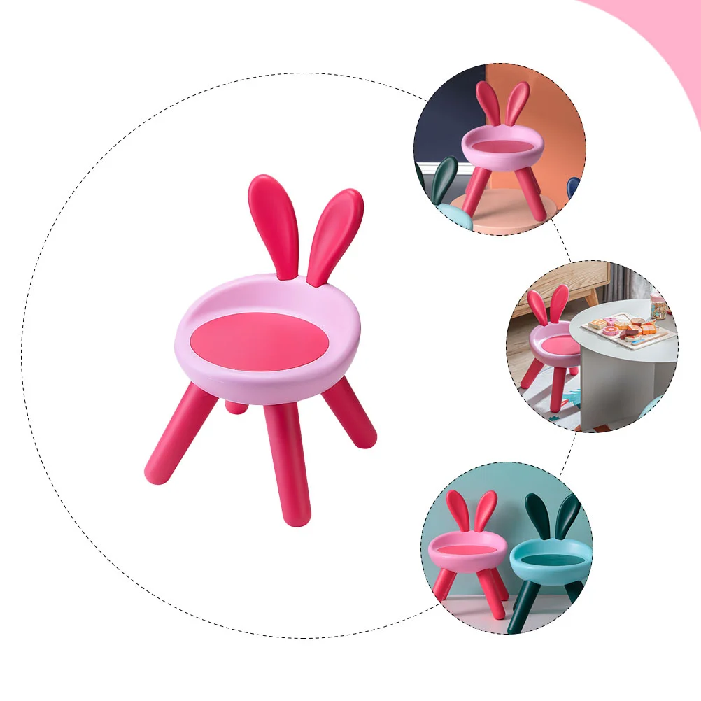 Armchair Kids Chairs for Portable Kindergarten Children Stool Plastic Back Baby Home