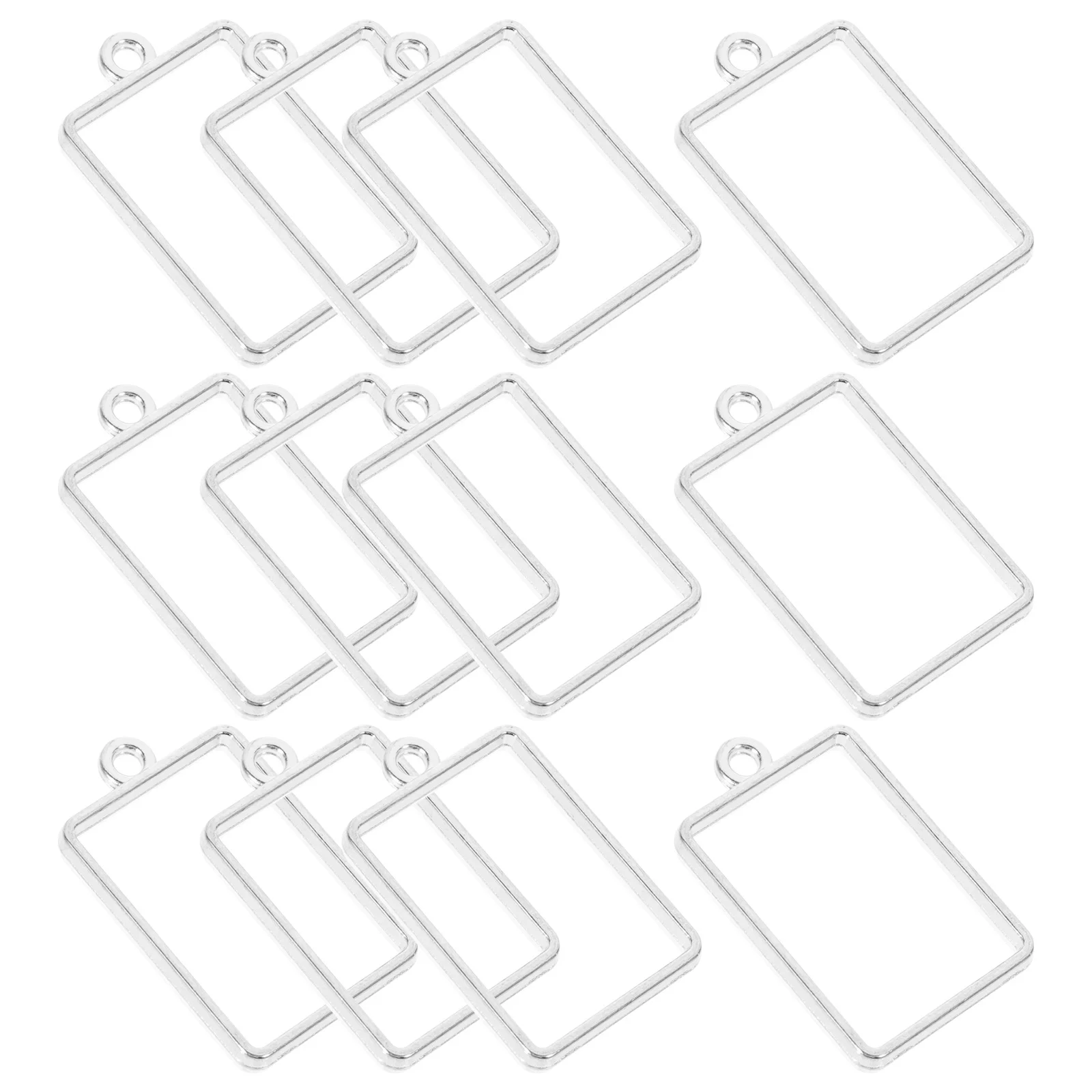 

50Pcs Alloy Open Bezel Pendant Charms Resin Jewelry Frames DIY Bracelet Necklace Making Supplies Bezels for Resin Jewelry Making