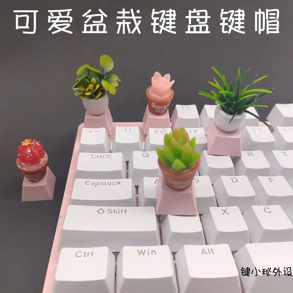 Cross shaft custom creative personality mechanical keyboard transparent ESC kawaii keycap