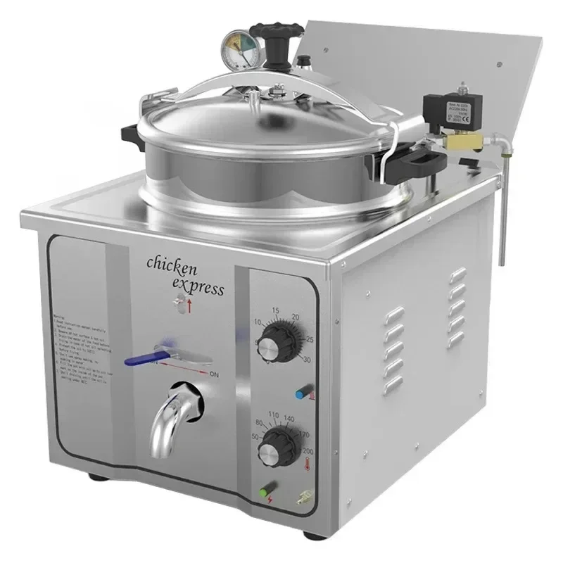 

High Pressure Fried Chicken Commercial Fryer Countertop Fryer Single Cylinder Fried Chicken Oven Large Capacity Fryer
