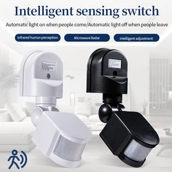 Motion Sensor Switch 110-240V Automatic Infrared Human Body Induction Detector Timer Delay For Household Indoor Light Sensor